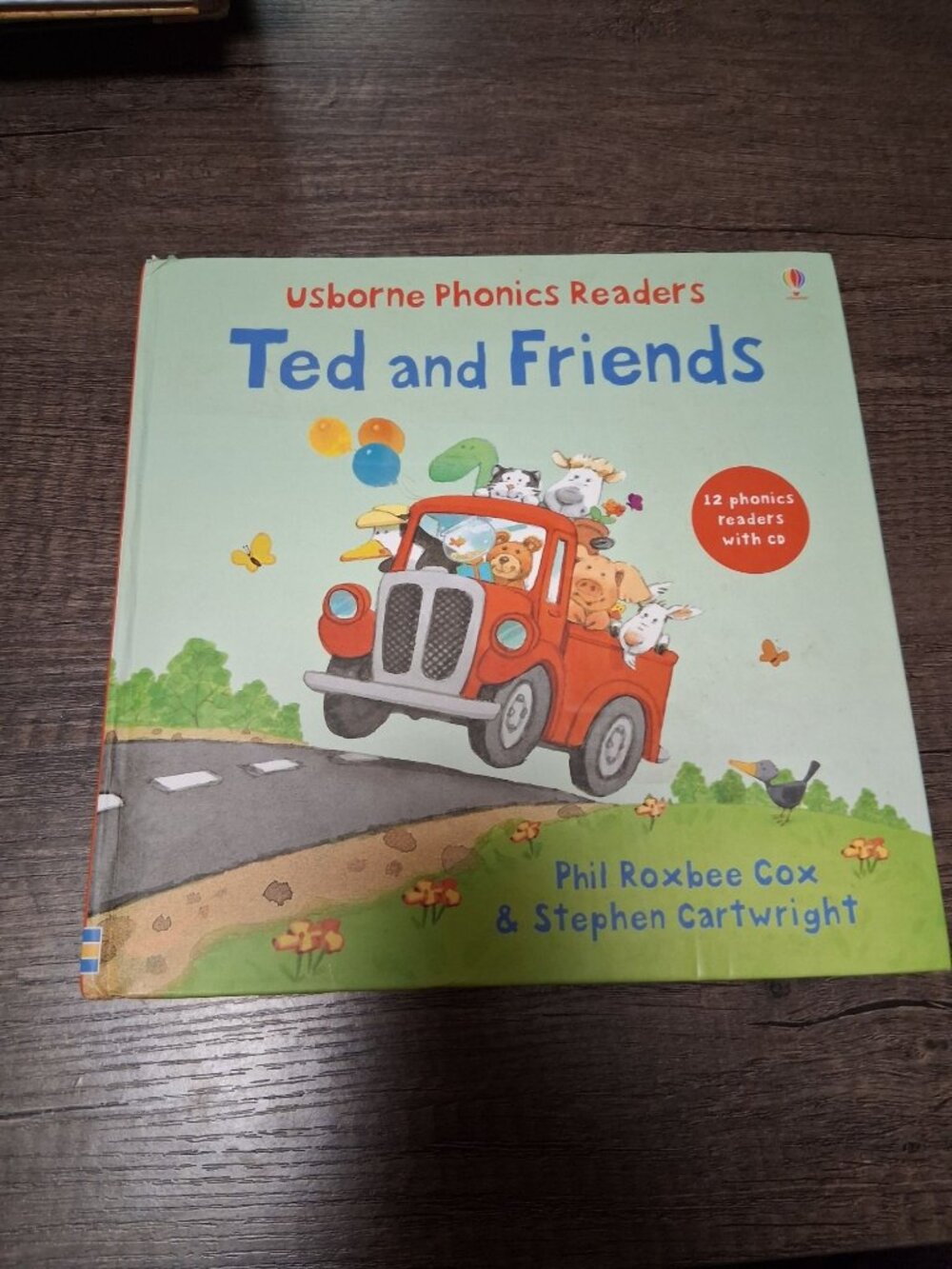 Usborne Phonics Readers Ted and Friends Hardcover Book Cox Cartwright w/ CD